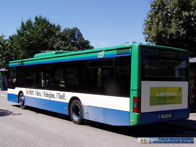 Ex Neumayr Omnibusbetrieb, Garching MAN NL263 - Wagen M-N 317