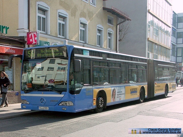 Ex Ludwig Omnibusbetrieb M�nchen Evobus Citaro G - Wagen M-LU 555