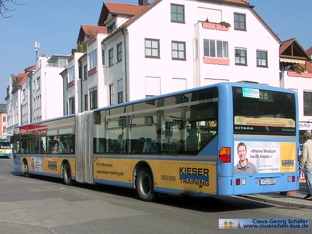 Ex Ludwig Omnibusbetrieb M�nchen Evobus Citaro G - Wagen M-LU 555