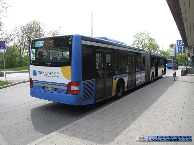 ML Mnchner Linien Mnchen MAN Lions City G - Wagen 084